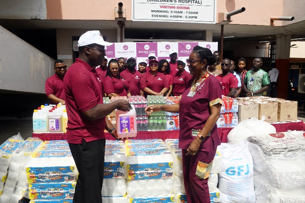 Accra City Hotel donates to Princess Marie Hospital