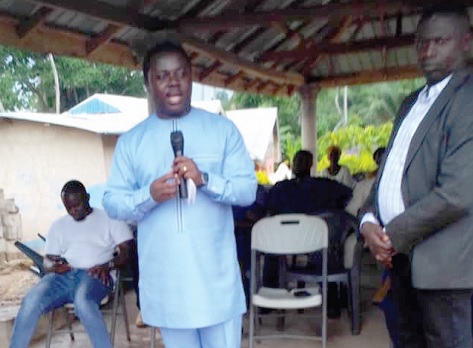 • Rev. John Ntim Fordjour delivering his address at the function