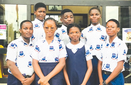 •The students from RisingSun Montessori School, Dome who will represent Ghana