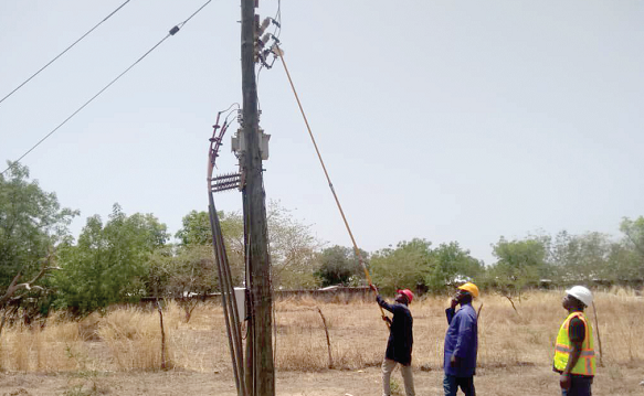 •  Officials of NEDCo cutting off power supply to the Bolgatanga Technical University