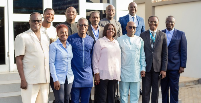• The board of GRA and management of SML Ghana after the meeting