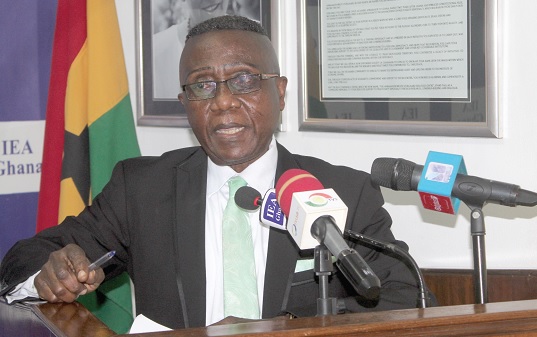 • Dr John Kwakye, Director of Research, Institute of Economic Affairs, speaking at the seminar.  Picture: ESTHER ADJORKOR ADJEI
