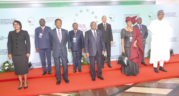 • President Akufo-Addo with other Heads of State and representatives at the Gulf of Guinea Commission meeting in Accra