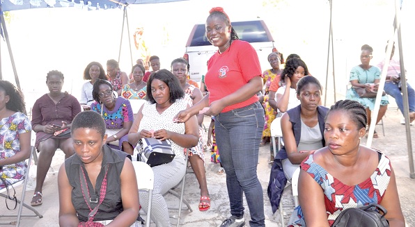 . Some of the women registered to be screened