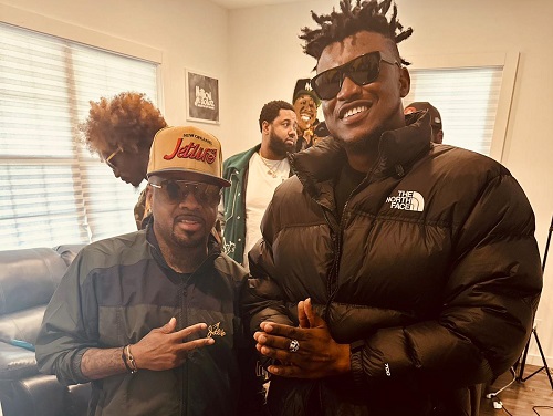 Ghanaian rapper Gambo meets with American producer Jermaine Dupri, sparking anticipation for potential collaboration