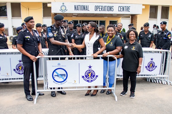 Pernod Ricard Ghana donates barricades to Ghana Police Service