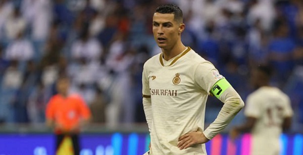 Ronaldo cut a frustrated figure as Al Nassr lost 2-0 to Al Hilal