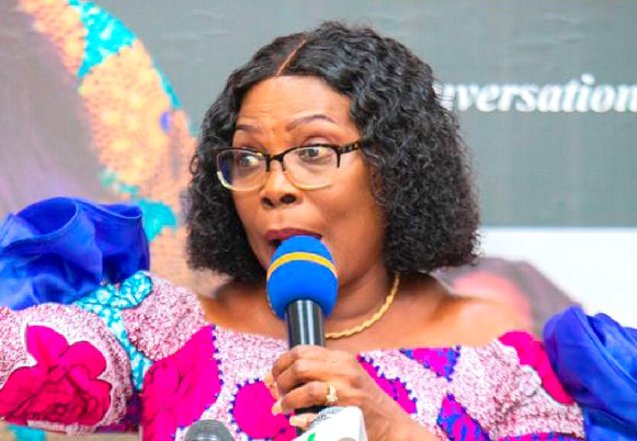  Elizabeth Naa Kwatsoe Tawiah Sackey, the Chief Executive of the AMA, speaking at the event
