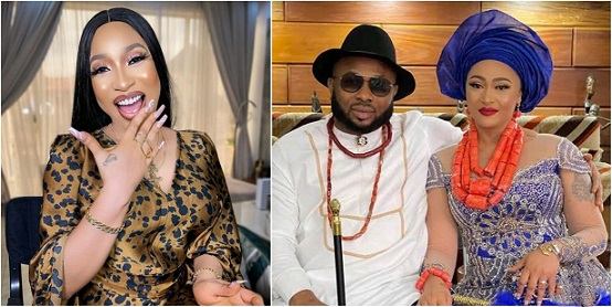 ‘God is busy helping me’ – Tonto Dikeh reacts amid reports of ex-husband’s crashed marriage