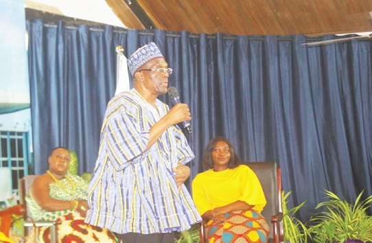Alban Bagbin addressing the gathering at the Emintsimadze palace in Cape Coast