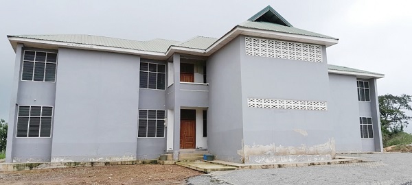 The completed residential building for teachers of Aburi Girls SHS