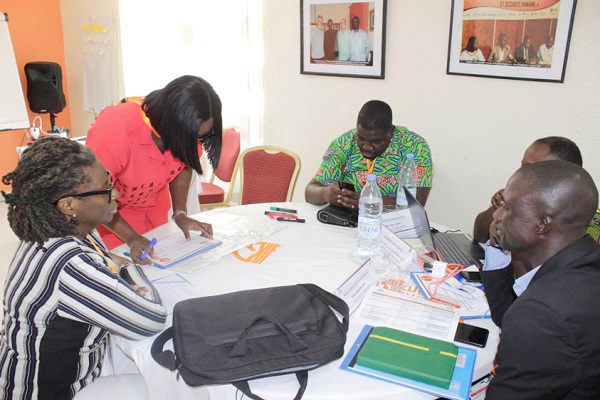 Georgette Sakyi-Addo (left) with a section of Ghanaian participants in the workshop in Senegal
