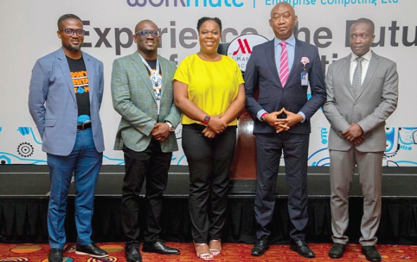 Jake Oyortey (2nd right), CEO, ECL with some participants in the event