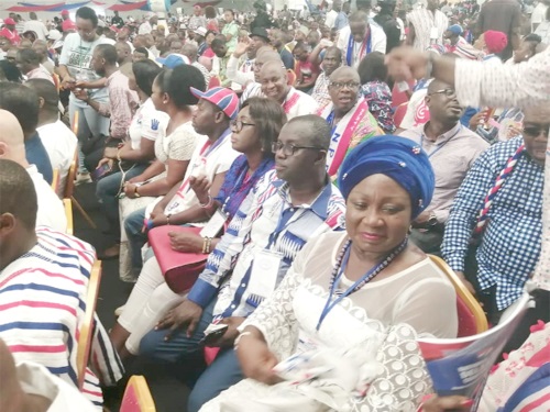 Some NPP delegates and supporters at the 2022 National Delegates Conference held at the Accra Sports stadium