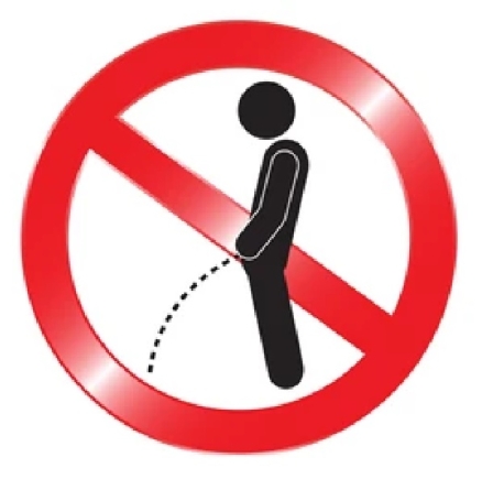 Do not urinate here