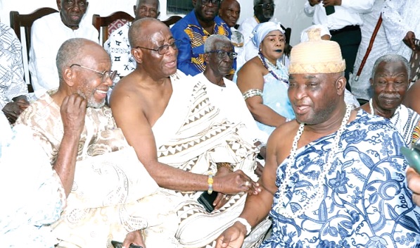 Flashback: Some elders of the La Traditional Council as they observed proceedings of last year’s Homowo
