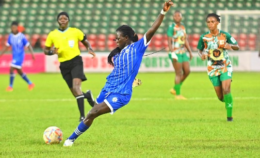 Prolific striker Mary Amponsah will be in action for Ampem Darkoa today