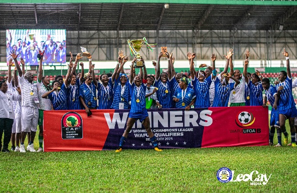 Ampem Darkoa Ladies are winners of the CAF Champions League WAFU Zone B qualifying competition