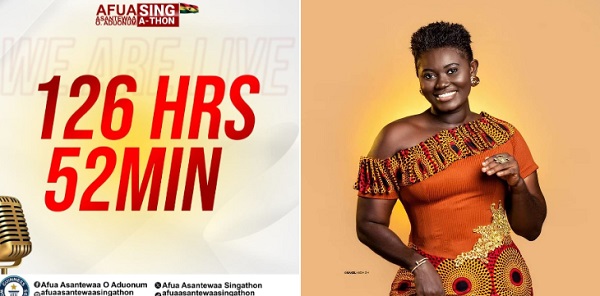 Afua Asantewaa submits sing-a-thon evidence to Guinness Book of Records