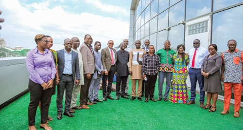 Members of the Committee and Management Staff of Npa after the tour