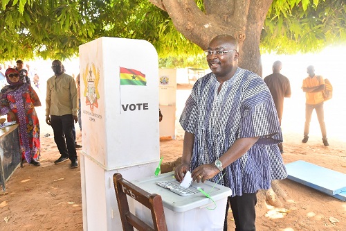 Vice President Bawumia votes in District Assembly Elections