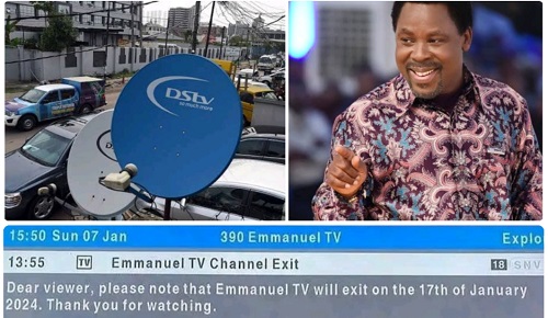 TB Joshua's Emmanuel TV to cease broadcast on DStv amid controversy