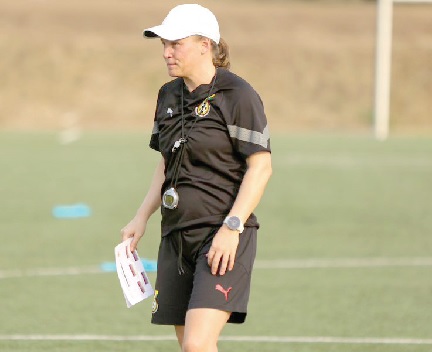 •  Coach Nora Hauptle — On scouting mission
