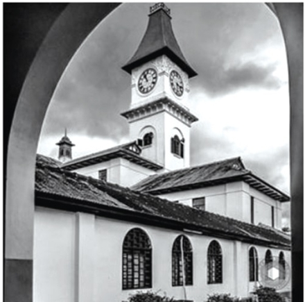 Colonial architecture of the Achimota School Administration building in Accra. Credit: Architectural History of Ghana by Arc. Samuel Opare Larbi (2020)