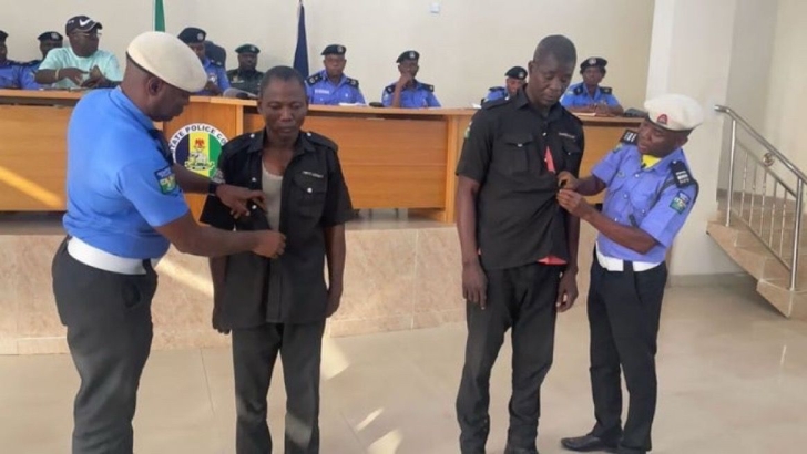 Nigeria Police dismiss 2 officers in viral video demanding money fron Dutch motorcycle rider tourist in Oyo