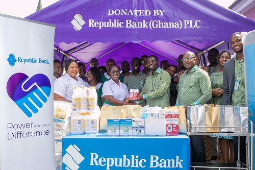 Republic Bank PLC donates hospital equipment to Osu Government Maternity Home