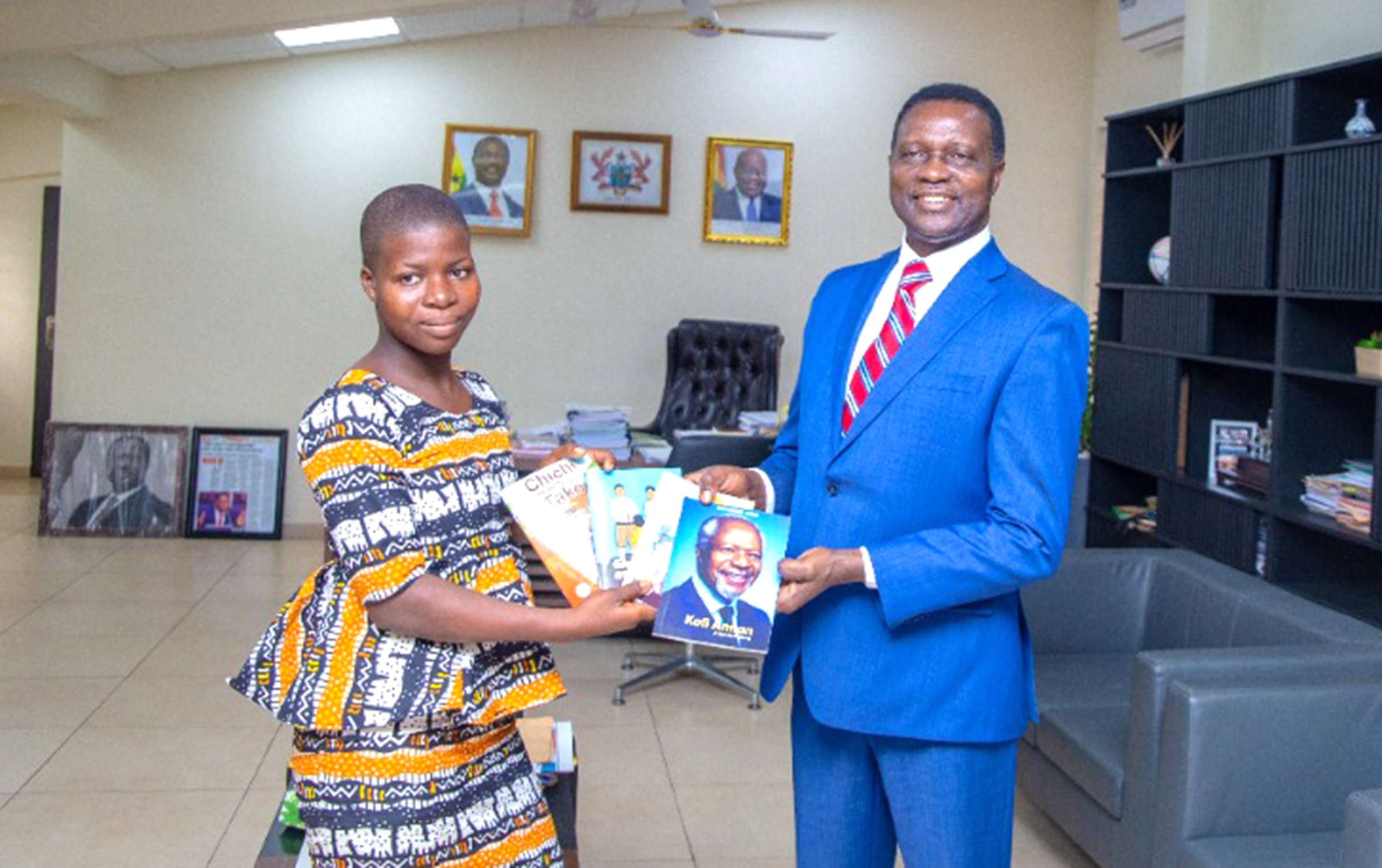 Class 6 pupil meets Education Minister