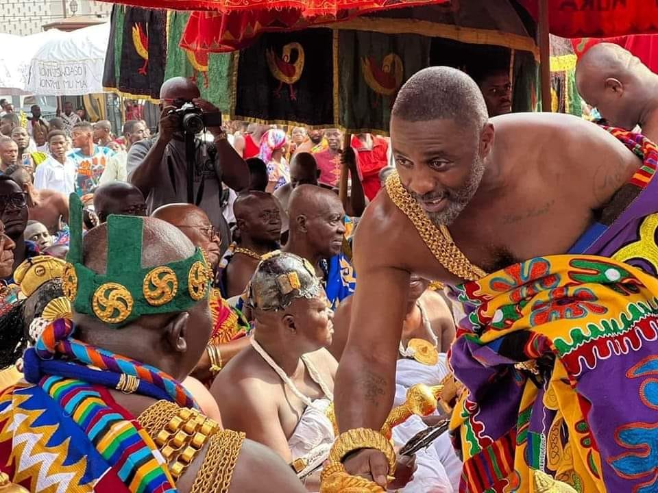 When Idris Elba visited Asantehene and showed cultural appreciation 