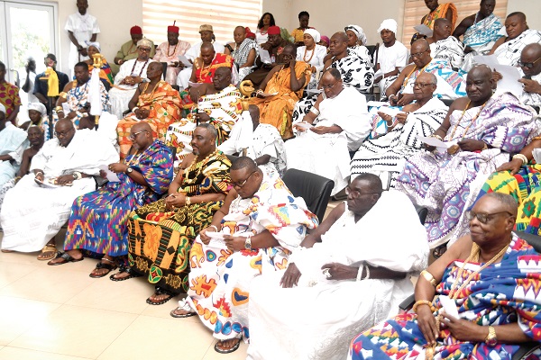 6 New paramount chiefs introduced to Greater  Accra House of Chiefs