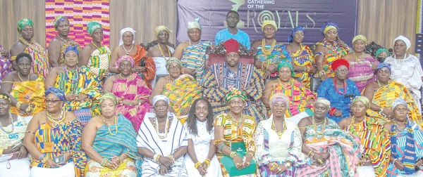  Flashback: Alberta Nana Akyaa Akosa (seated 5th  from left), Executive Director of Agrihouse Foundation,  with some of the queenmothers at last years’s event