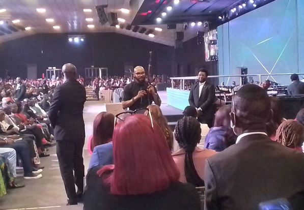 Pastor Uche Aigbe with his AK-47 riffle