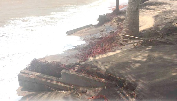Tidal waves have constantly wreaked havoc on the Anlo Village shorelines