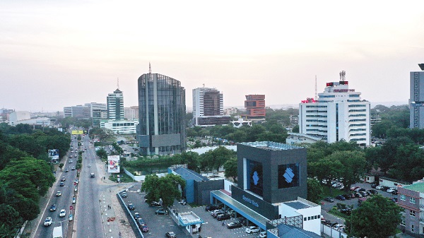 Independence Avenue with modern structures and offices. Picture: DOUGLAS ANANE-FRIMPONG