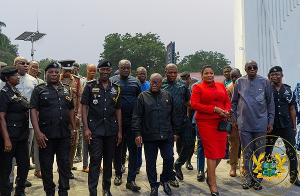 President lauds renovations at Ghana Police Headquarters