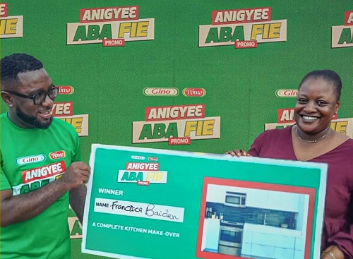 GBfoods Ghana rewards first “Anigye Aba Fie” promotion winner