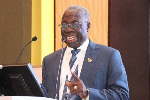 Yaw Osafo-Maafo, Senior Presidential Advisor, delivered a speech on behalf of President Nana Addo Dankwa Akufo-Addo at the ceremony