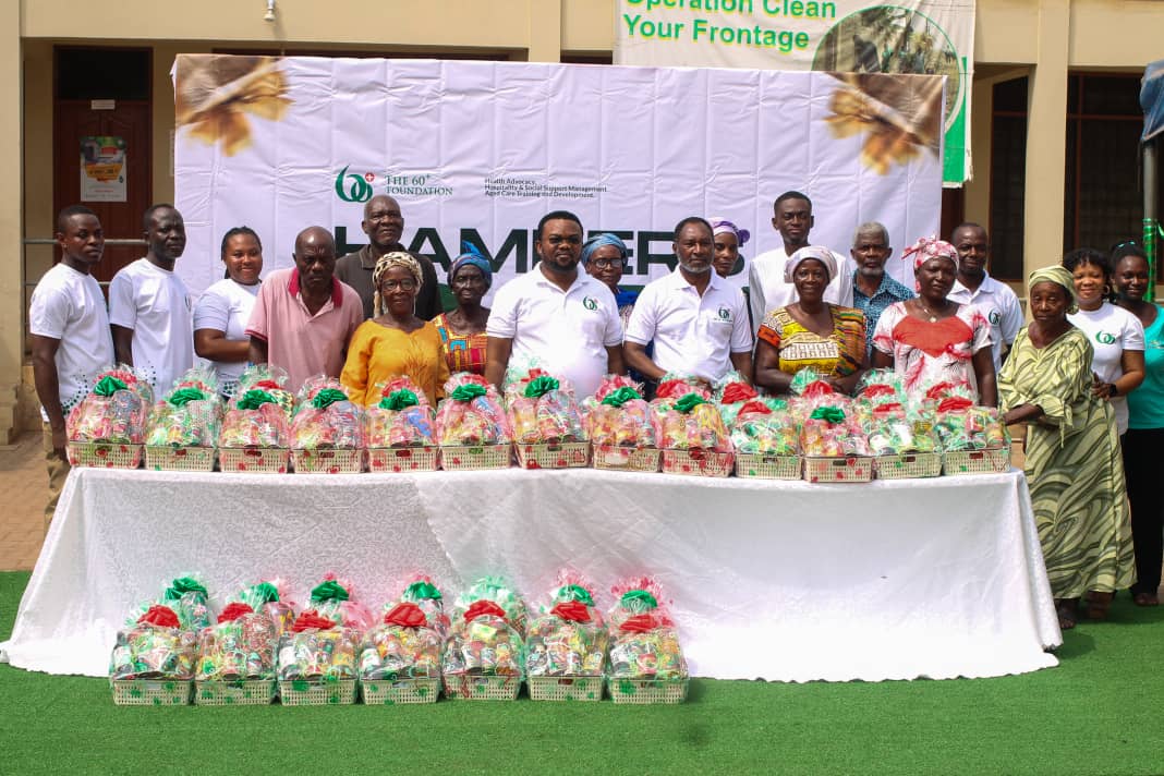 The 60+ Foundation donates to the elderly at Adentan