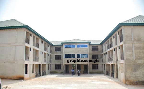 Front view of the hostel facility