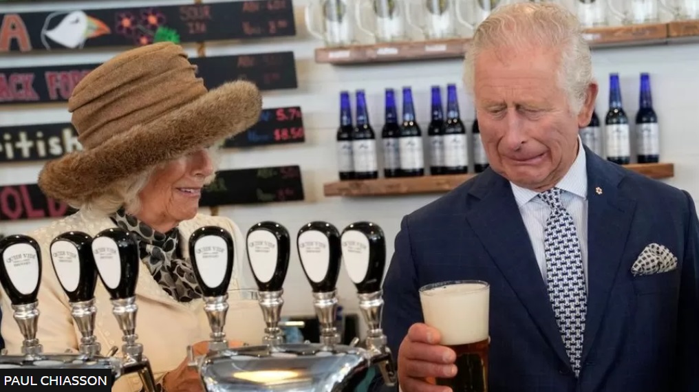 King Charles and Camilla tried some Canadian beer during their 2022 visit