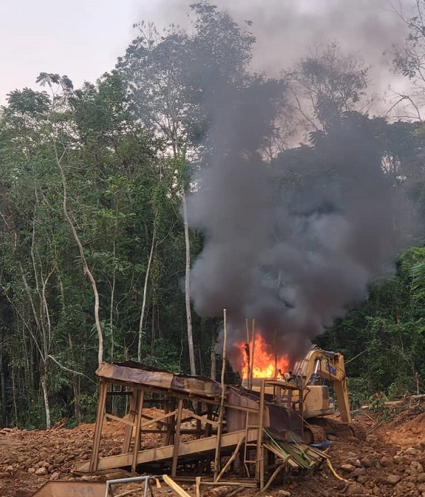 Forestry Commission discovers illegal mining operation outside Atewa Forest Reserve