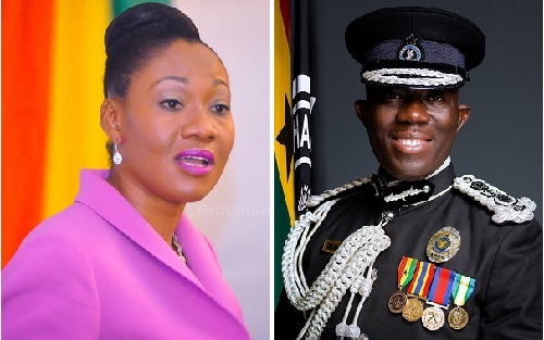 Jean Mensa — Chairperson, Electoral Commission and Dr George Akuffo Dampare— Inspector General of Police