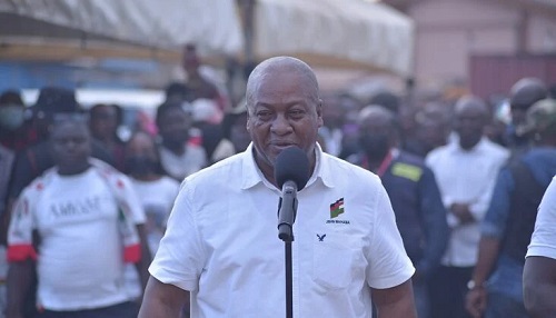 Former Prez John Mahama vows to crack down on corruption if elected