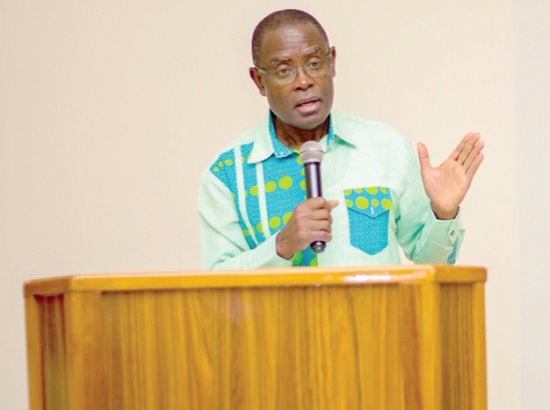 Dr Emmanuel Opoku speaking at the workshop