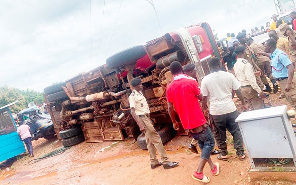 An accident scene
