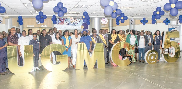 Some dignitaries and management of the UGMC  at the anniversary launch. Picture: ERNEST KODZI