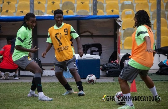 Black Queens at training 